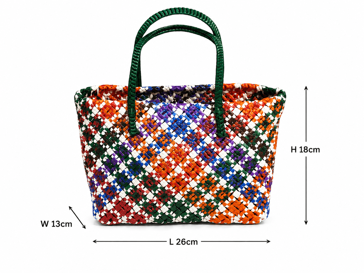 Premium Handmade Wire Woven Bags | Traditional Plastic Wire Handbags | Reusable Shopping & Gift Bags | KMC Iyarkai Creation |Blue purple orange brown green_SivanKan 3