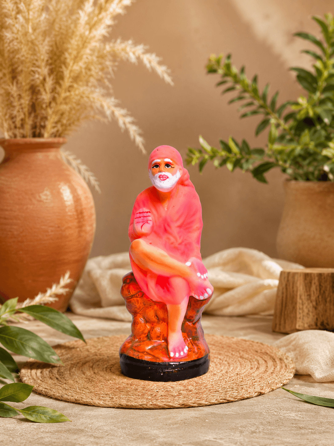 Premium Handmade Terracotta Clay Decor & Utility Products | Eco-Friendly Traditional Pottery | Artisan Handcrafted Home Décor & Gift Items – Sai Baba Statue