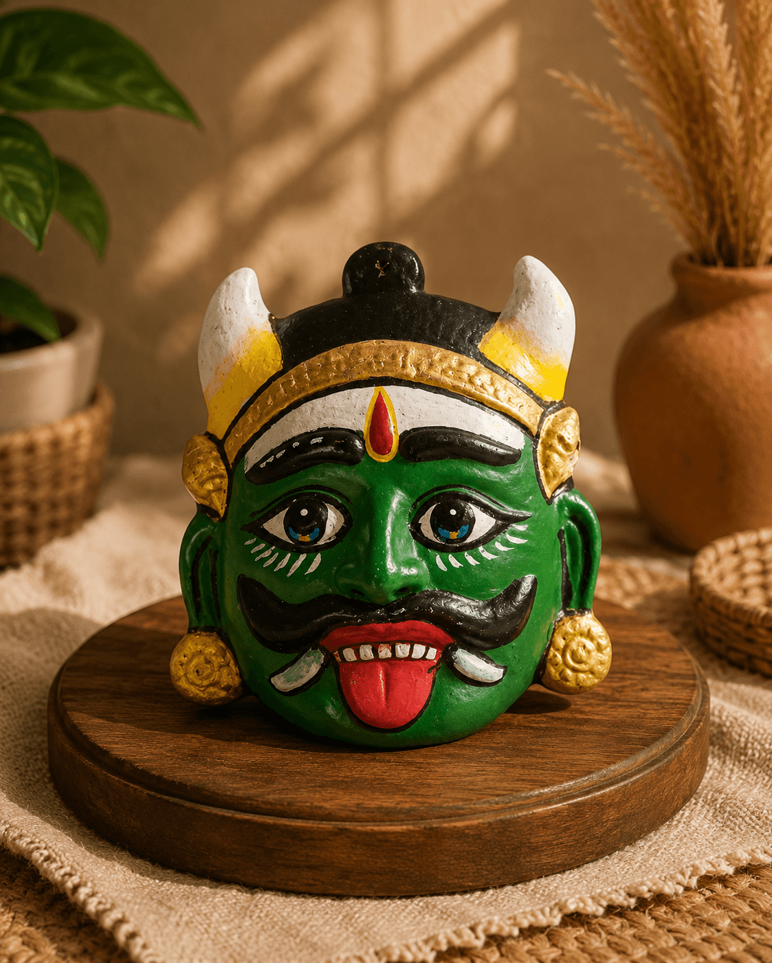 Premium Handmade Terracotta Clay Decor & Utility Products | Eco-Friendly Traditional Pottery | Artisan Handcrafted Home Décor & Gift Items – Thisti Pommai Green