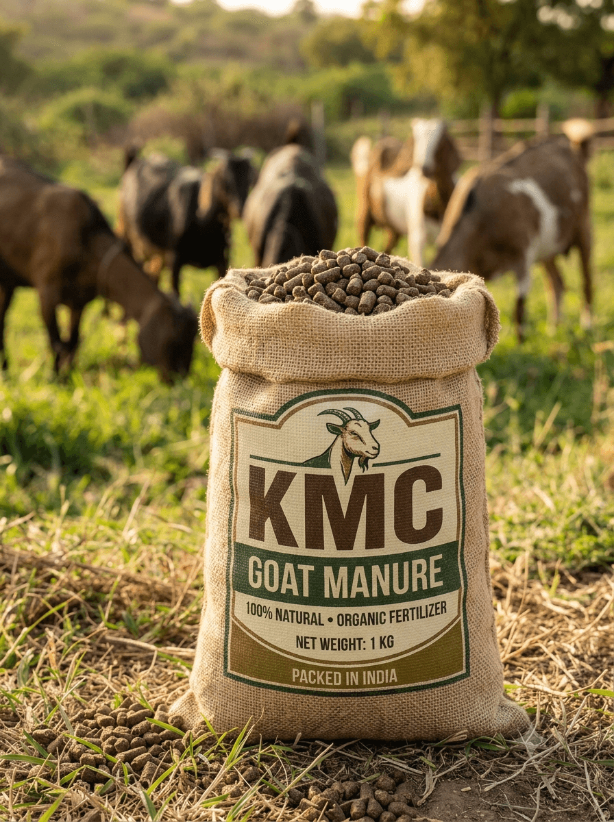KMC Goat Manure Pellets 1kg – Nutrient-Rich Organic Fertilizer for Plants