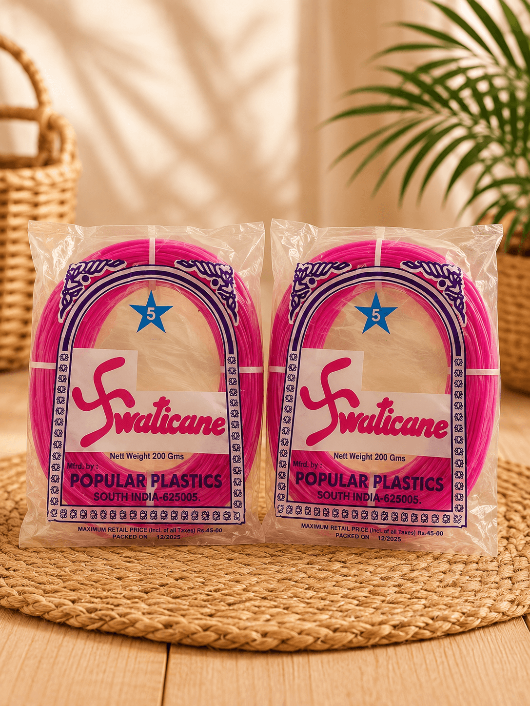 Premium Handmade Plastic Weaving Wire Roll for Wire Bag Making | Strong, Flexible & Durable Craft Wire | DIY Handbag, Basket & Home Décor Weaving Material | pink colour