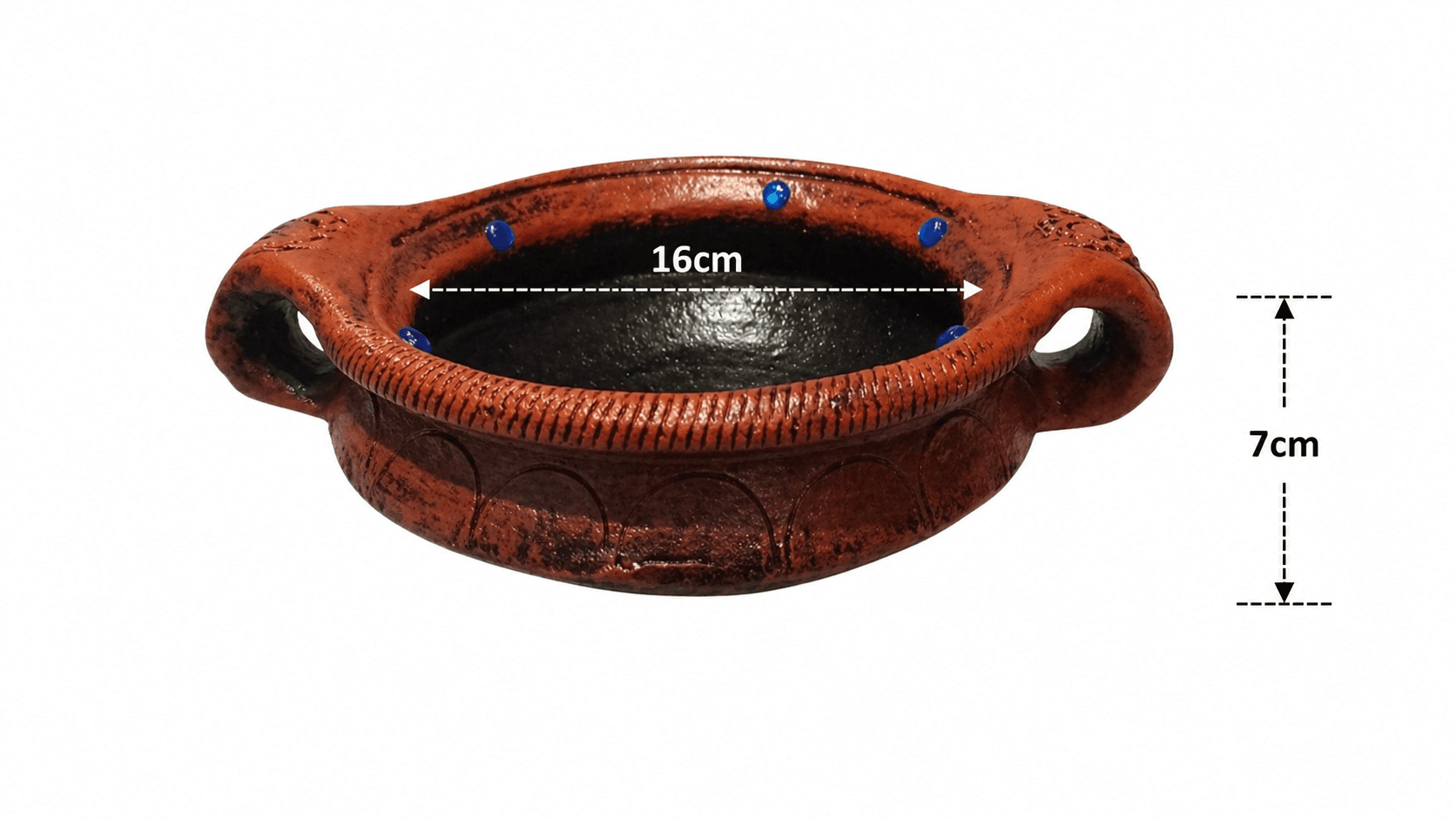 Premium Handmade Terracotta Clay Decor & Utility Products | Eco-Friendly Traditional Pottery | Artisan Handcrafted Home Décor & Gift Items – Brown Terracotta Uruli Bowl 2
