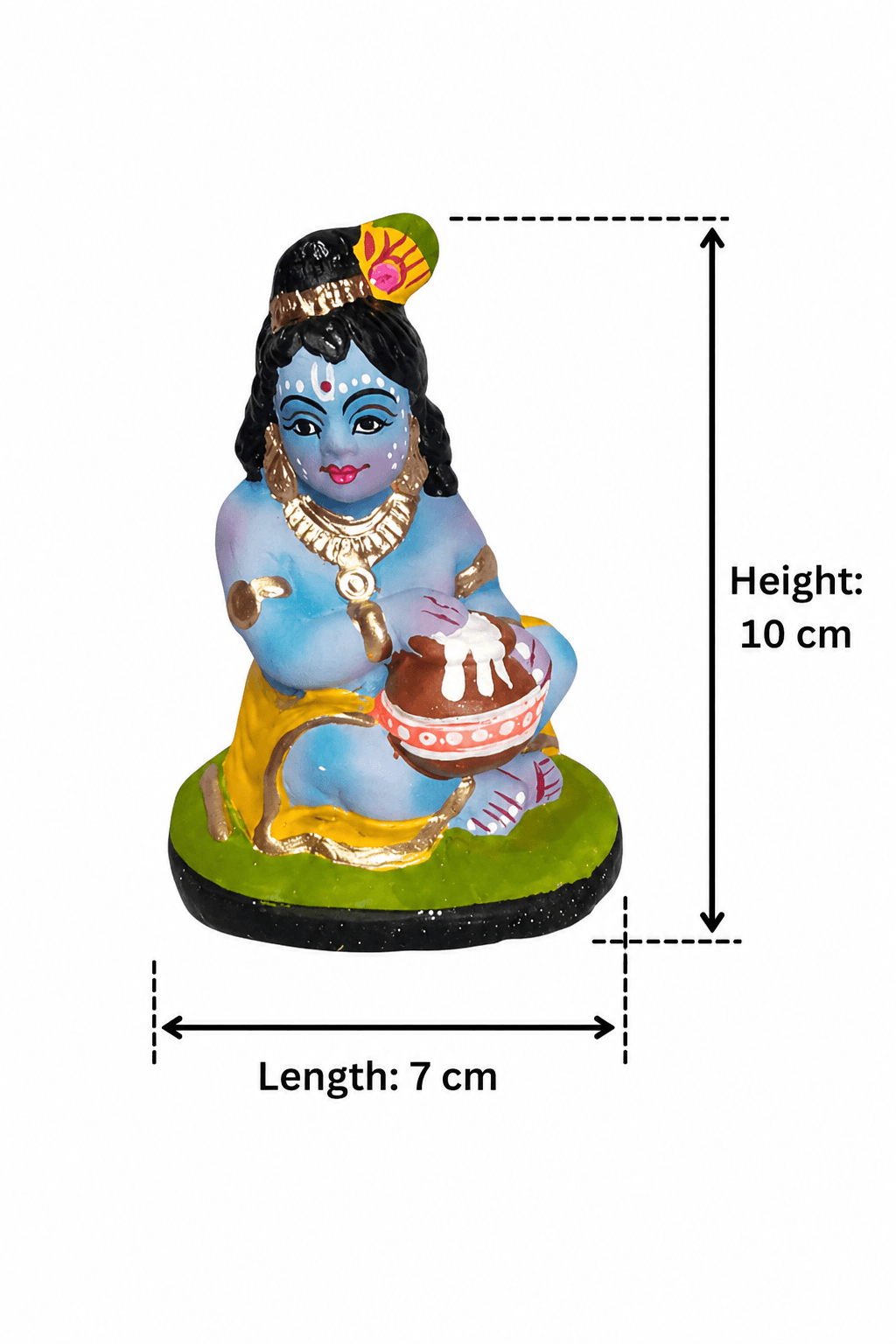 Premium Handmade Terracotta Clay Decor & Utility Products | Eco-Friendly Traditional Pottery | Artisan Handcrafted Home Décor & Gift Items – Krishna Statue 3