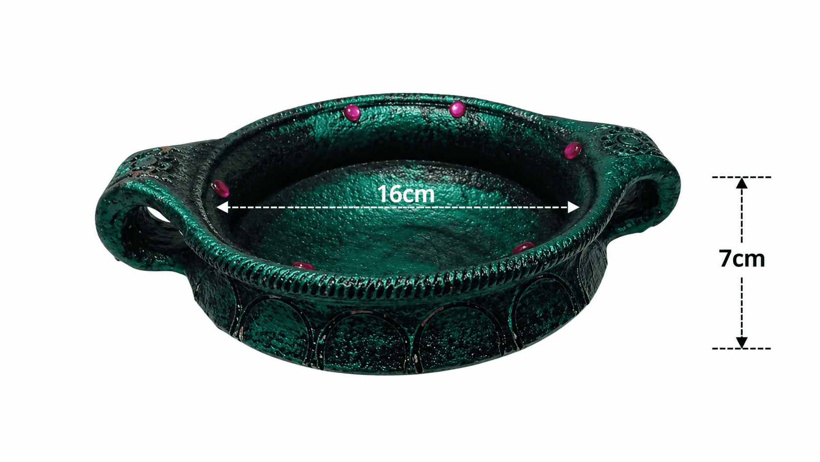 Premium Handmade Terracotta Clay Decor & Utility Products | Eco-Friendly Traditional Pottery | Artisan Handcrafted Home Décor & Gift Items – Green Uruli Bowl 3