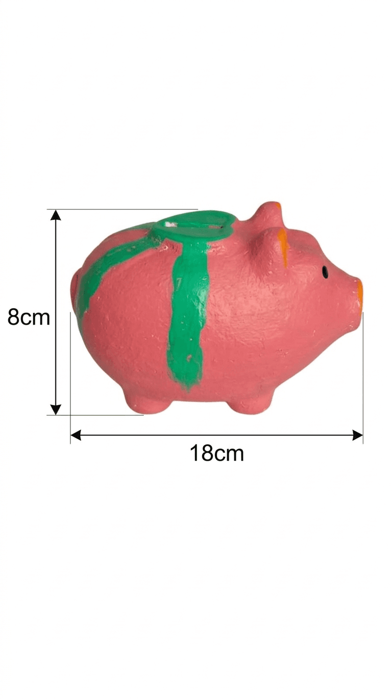 Premium Handmade Terracotta Clay Decor & Utility Products | Eco-Friendly Traditional Pottery | Artisan Handcrafted Home Décor & Gift Items – Pig Money Bank Pink 3