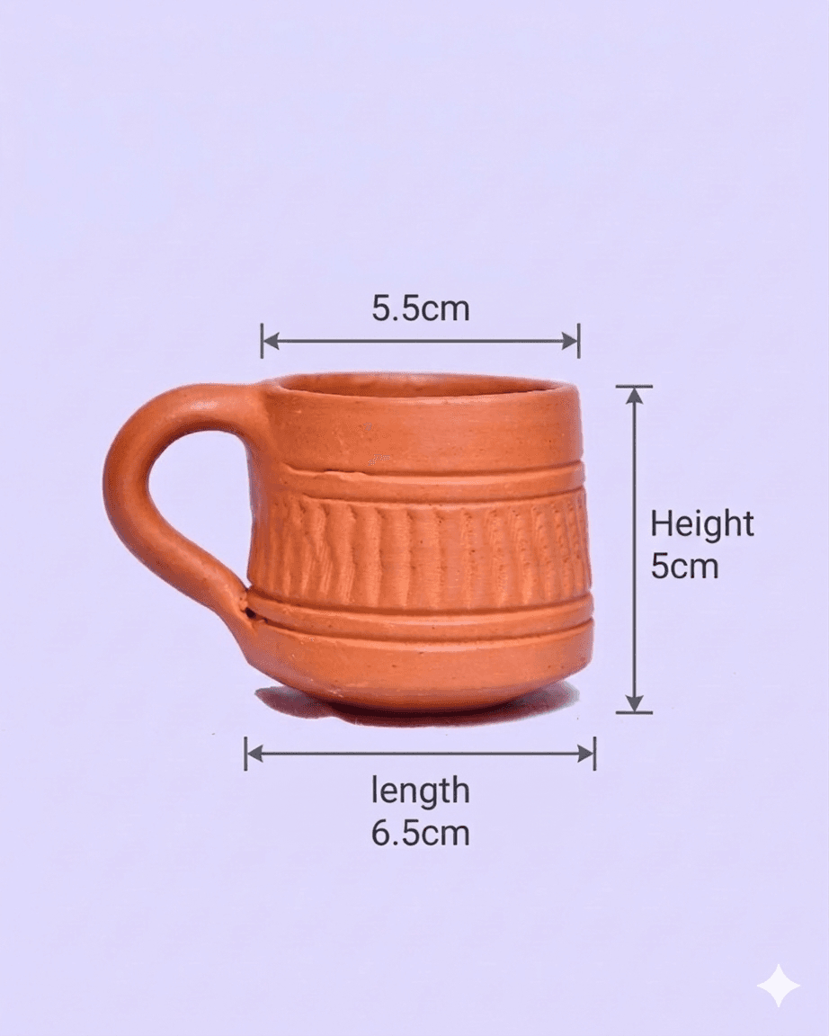 Premium Handmade Terracotta Clay Decor & Utility Products | Eco-Friendly Traditional Pottery | Artisan Handcrafted Home Décor & Gift Items – Tea Cup 3