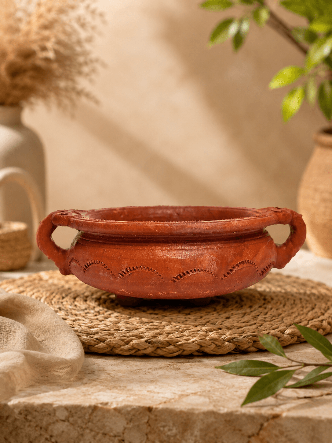 Premium Handmade Terracotta Clay Decor & Utility Products | Eco-Friendly Traditional Pottery | Artisan Handcrafted Home Décor & Gift Items – Poo Uruli Normal 2