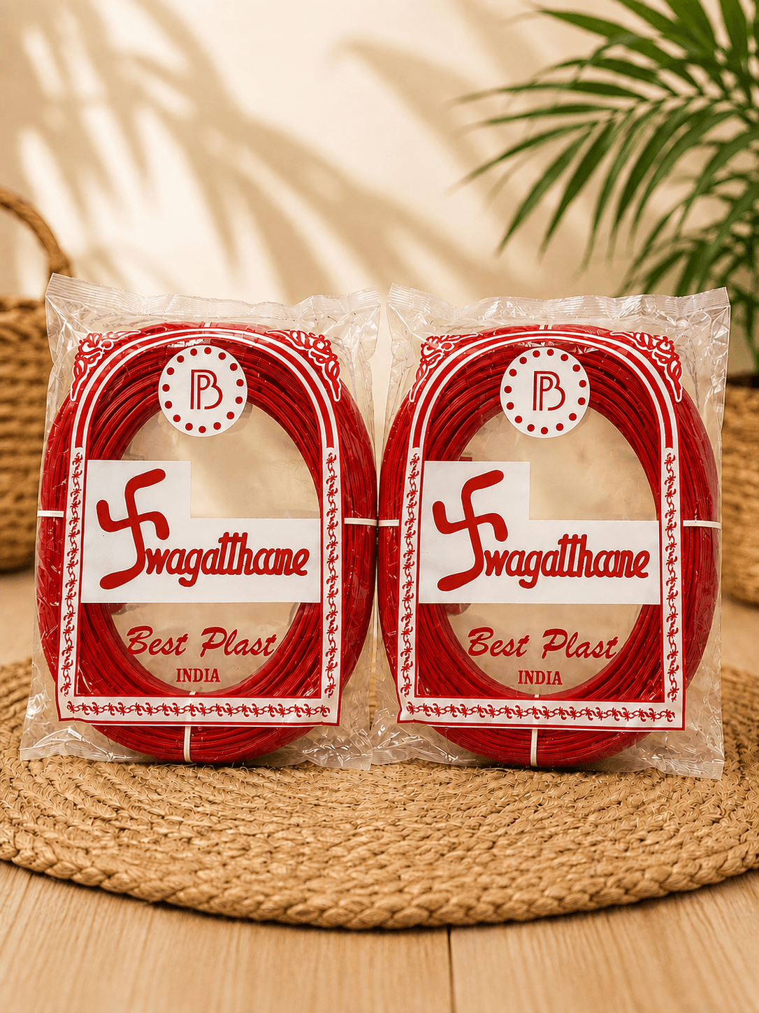 Deluxe |Red color Premium Handmade Plastic Weaving Wire Roll for Wire Bag Making | Strong, Flexible & Durable Craft Wire | DIY Handbag, Basket & Home Décor Weaving Material | 1