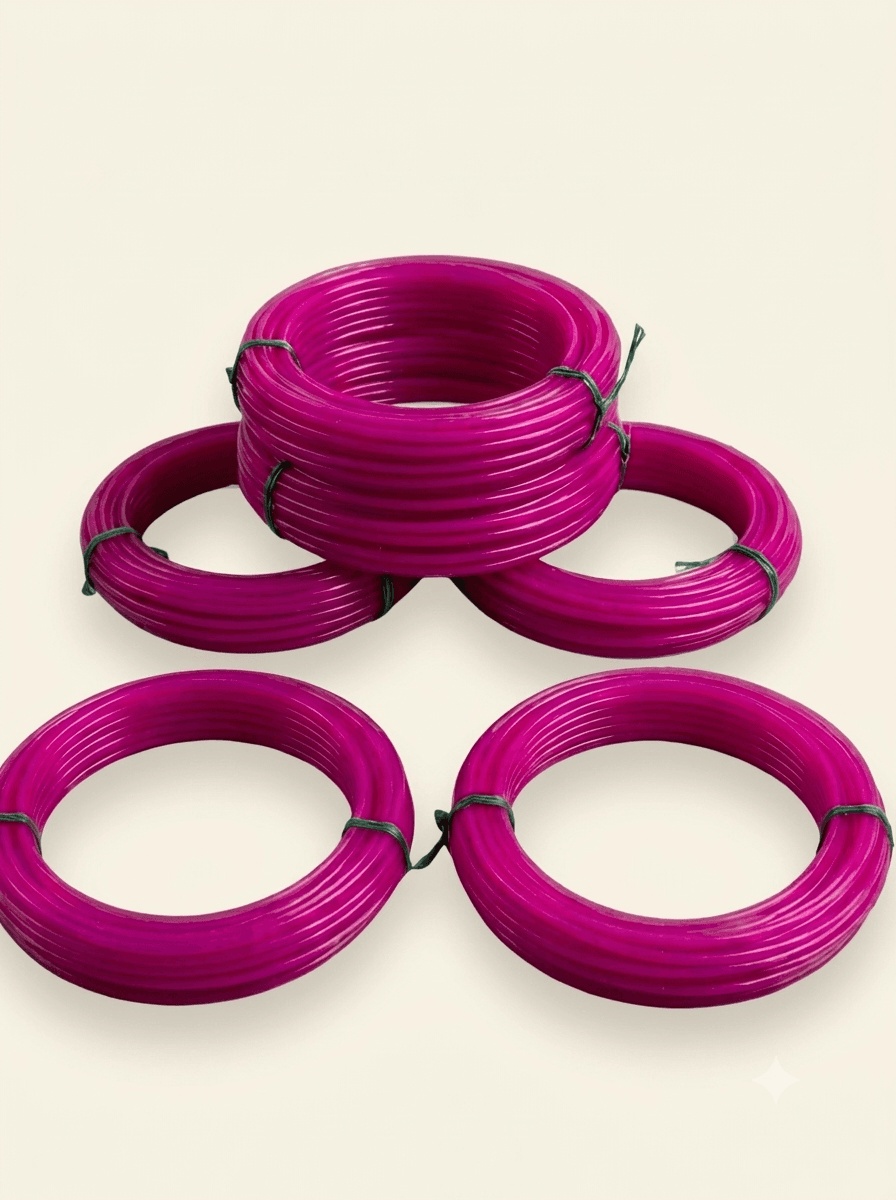 1kg glass pink colour pack of 5 premium quality wire for basket making