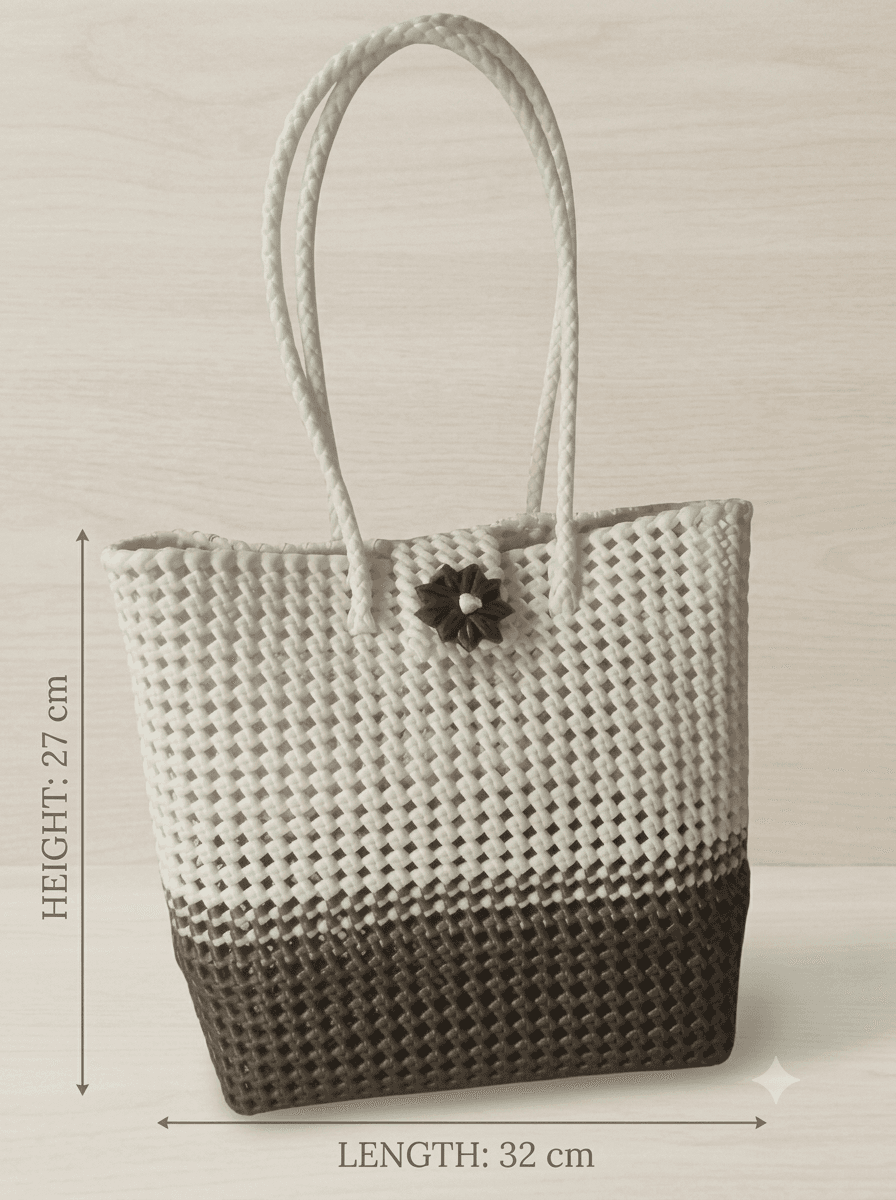 Deluxe brown and whit magnet lock 32 * 27 premium quality basket