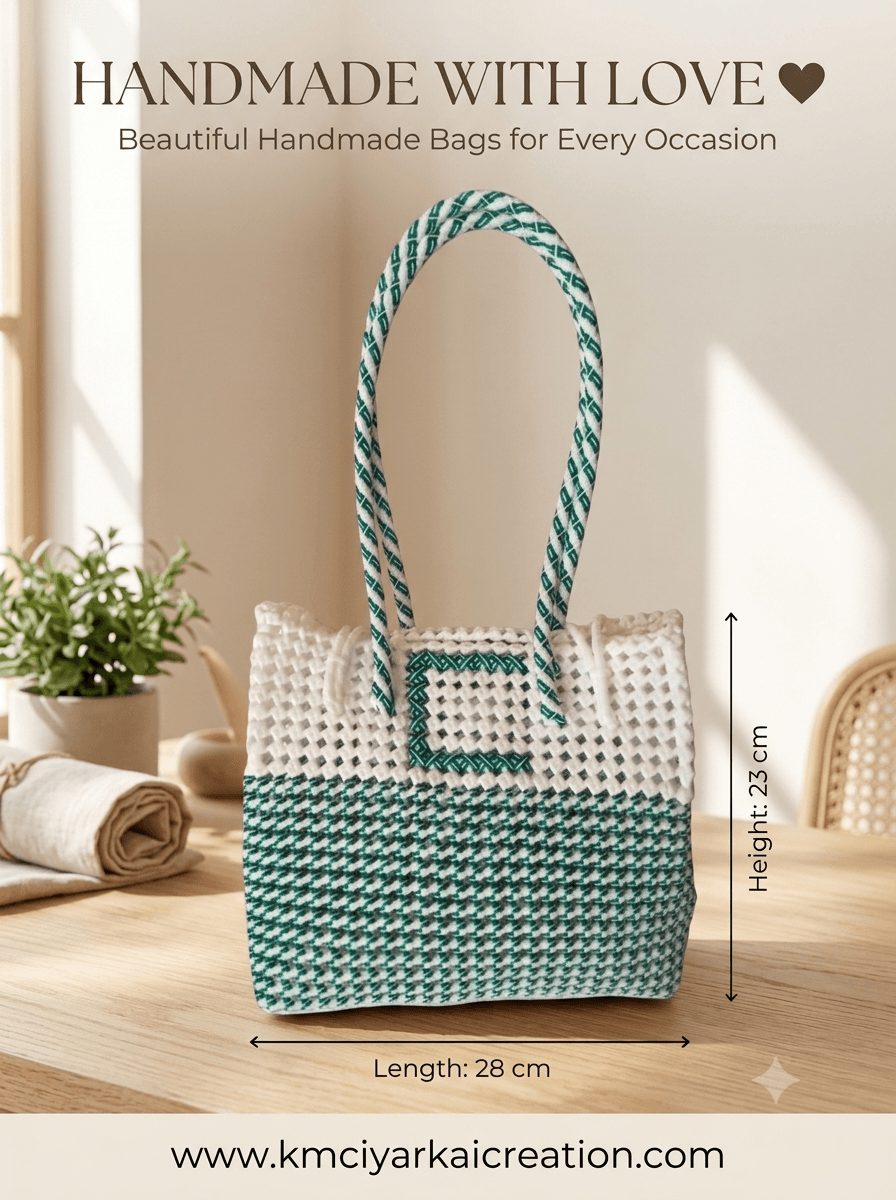 Deluxe green with white name printed premium quality wire basket