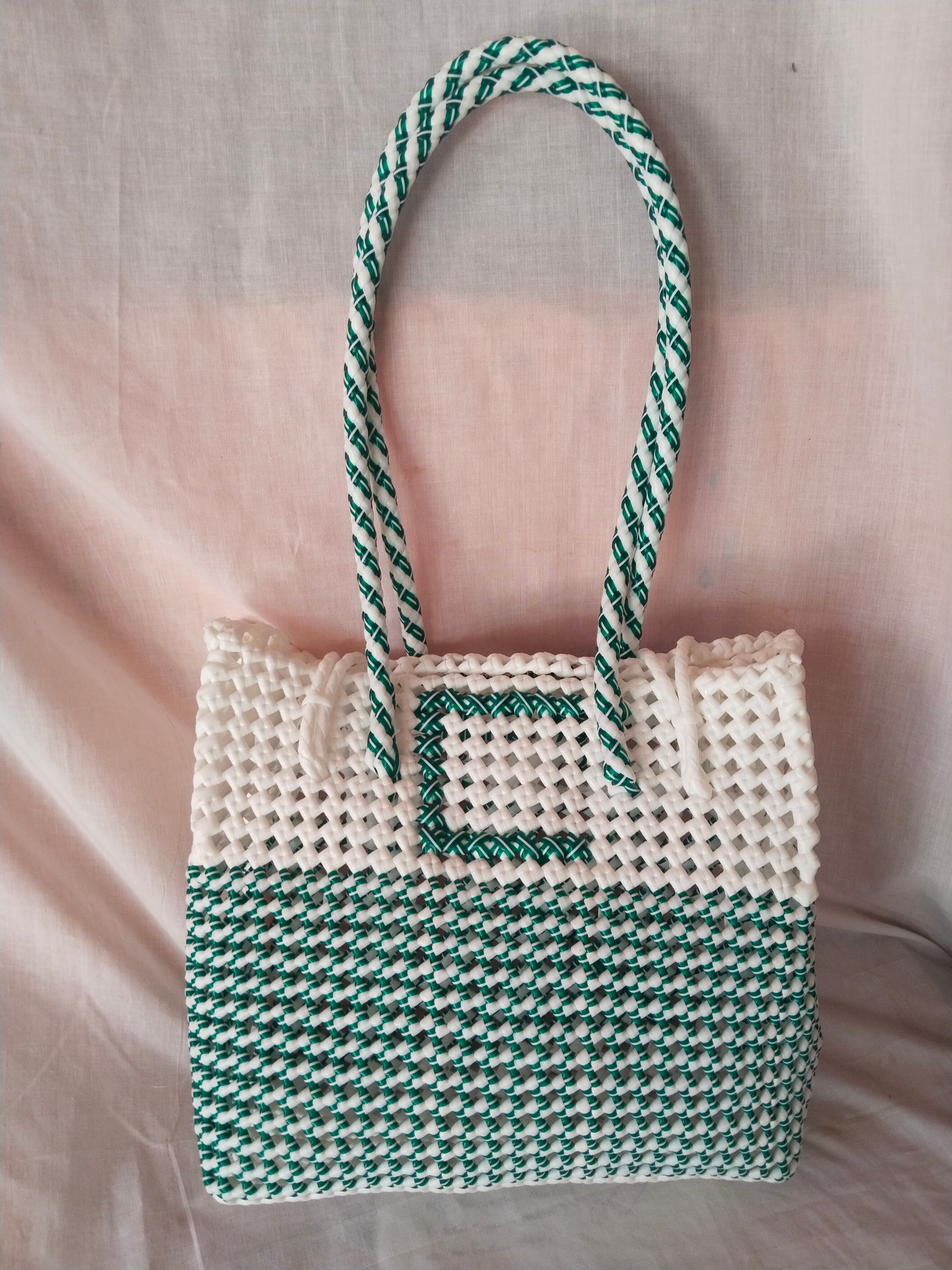 Deluxe green with white name printed premium quality wire basket 3