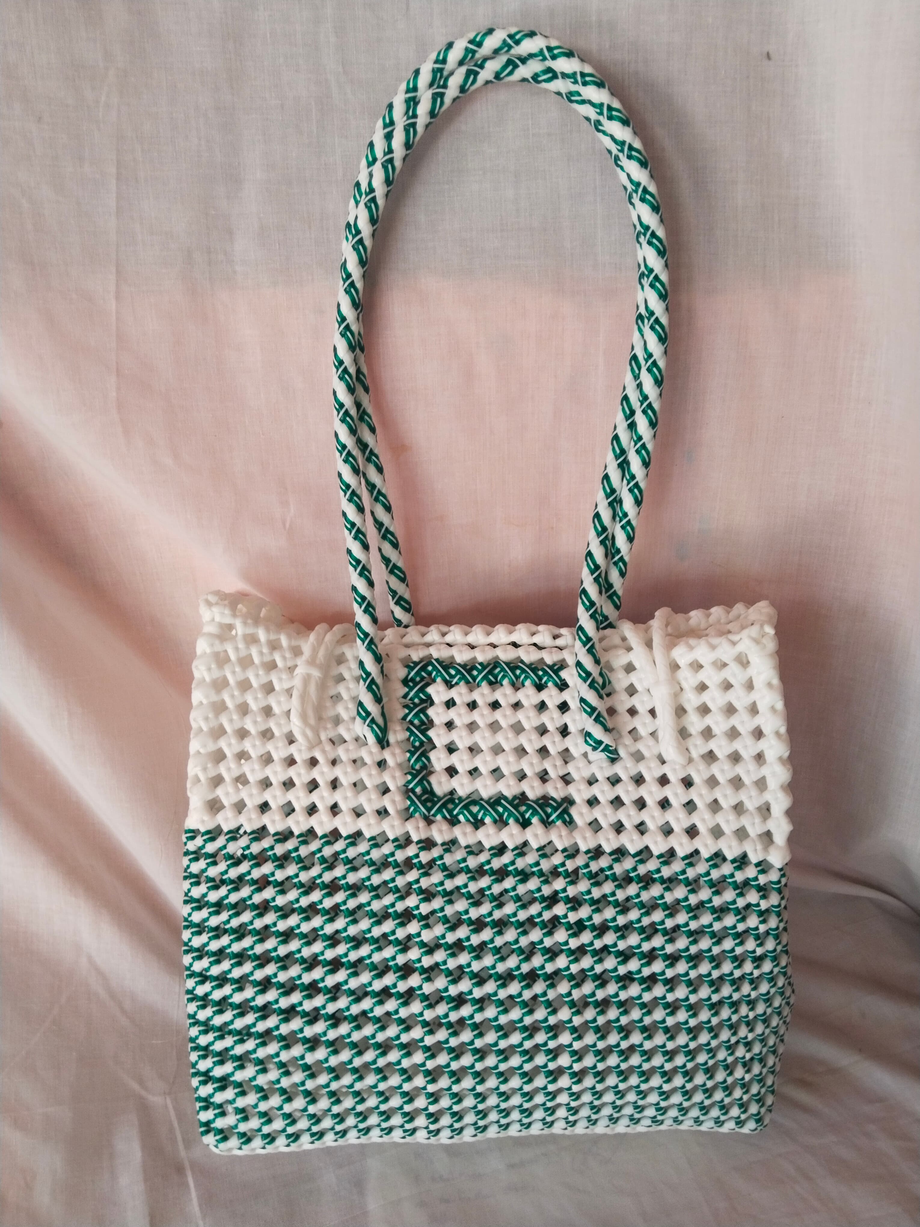 Deluxe green with white name printed premium quality wire basket 6