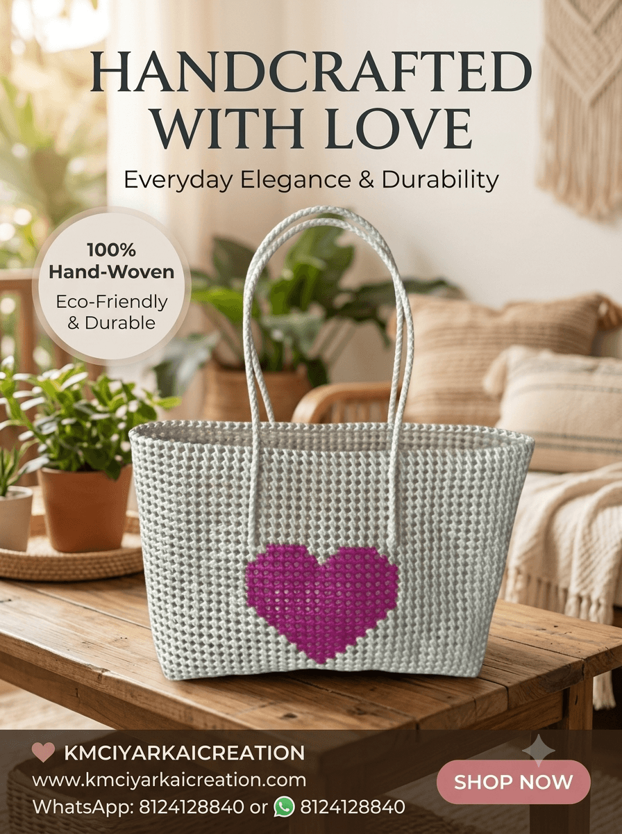 Deluxe White red heart 38 cm x 31 cm premium quality basket 3