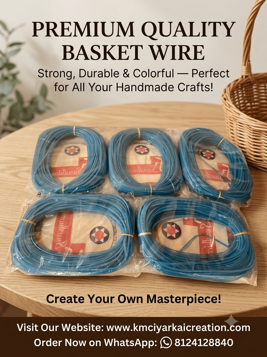 Peacock blue pack of 2 premium quality wire for basket making