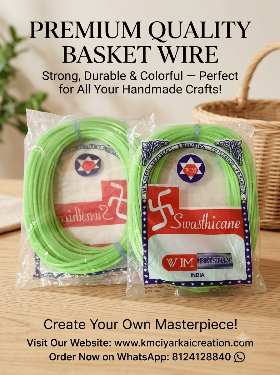 Deluxe baby green pack of 2 premium quality basket making wire