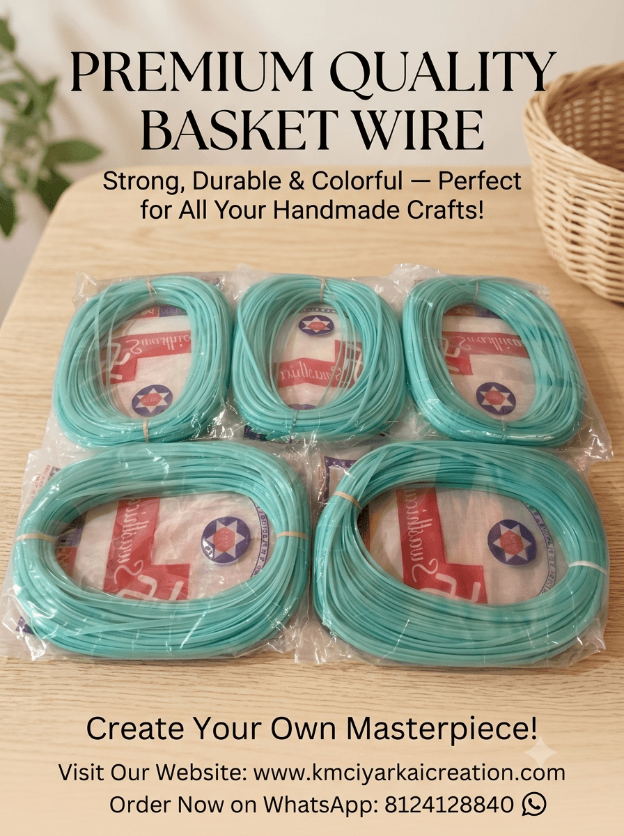 Deluxe babay ramar green pack of 5 premium quality for basket making wire