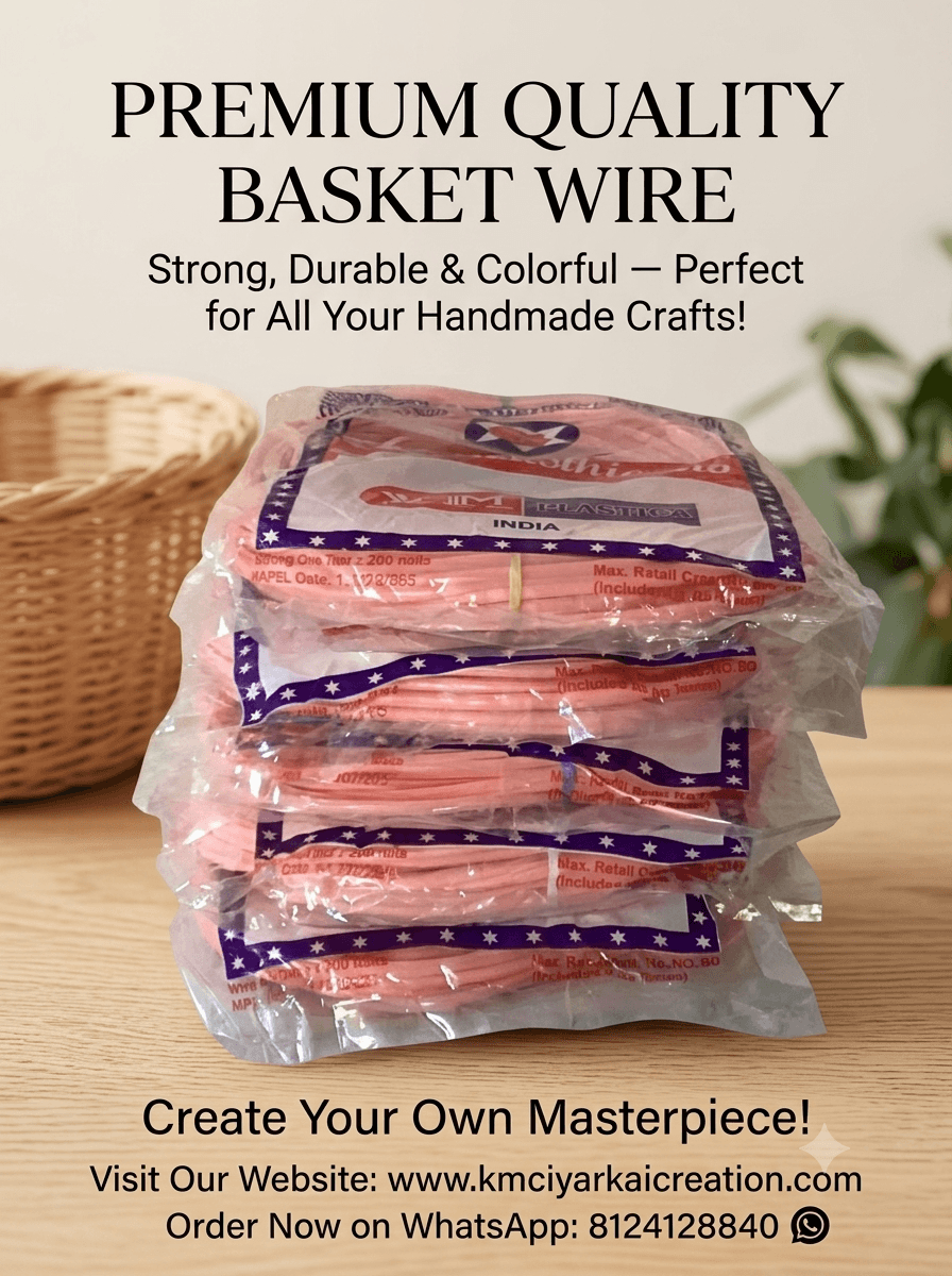 Deluxe peach light orange pack of 5 premium quality pack for making wire basket