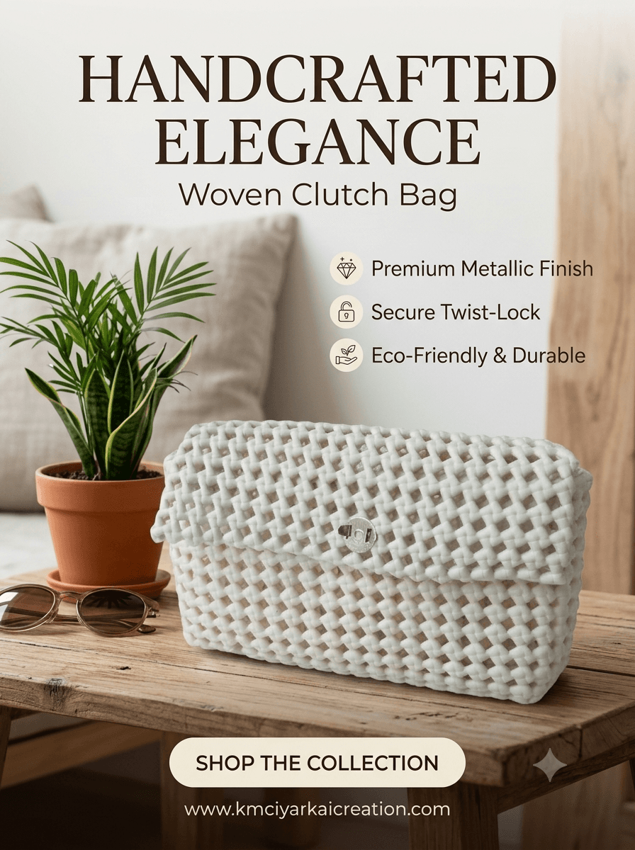 Deluxe White colour handbag 21cm x 12 cm premium quality 2