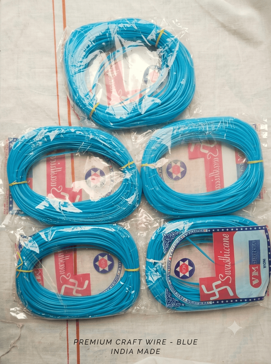 Deluxe pack of 5 1kg  skyblue for making wire basket
